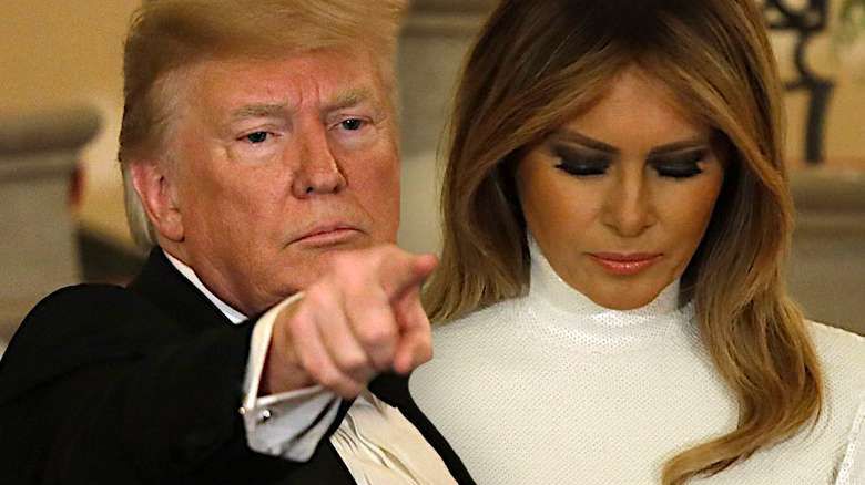 Melania Trump i Donald świąteczna kartka