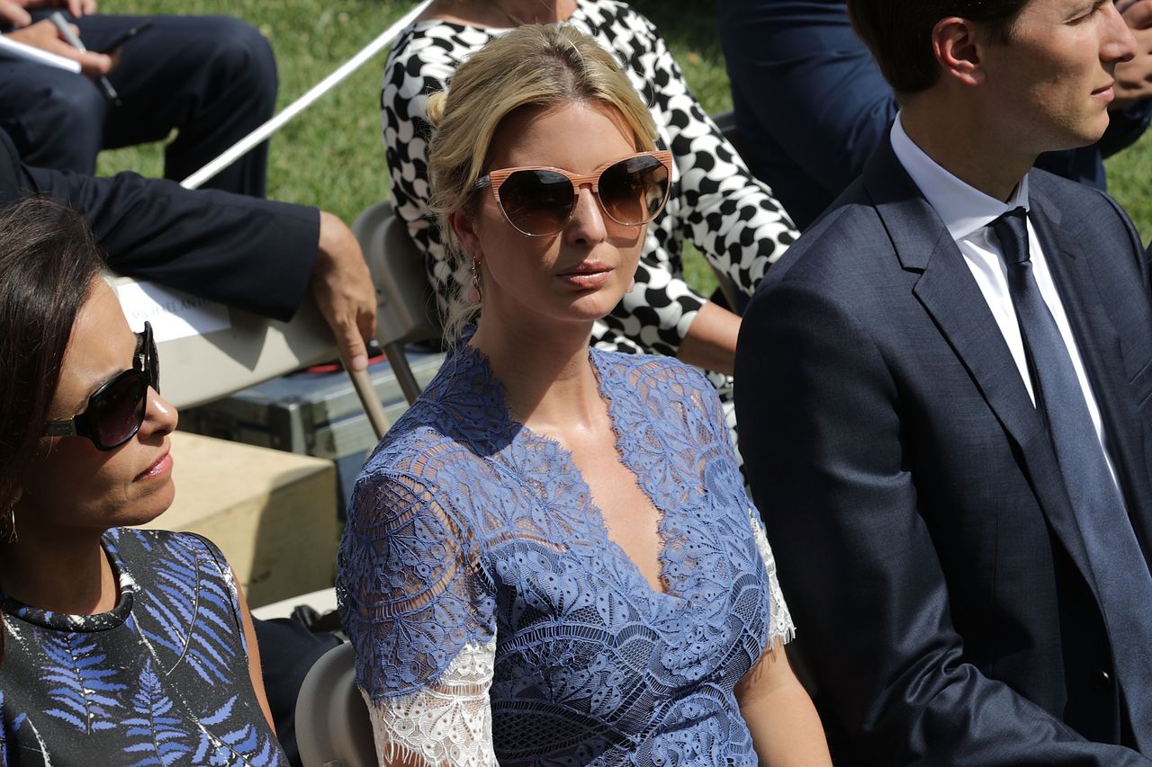 Ivanka Trump w koronkowej kreacji, która zachwyciła świat mody