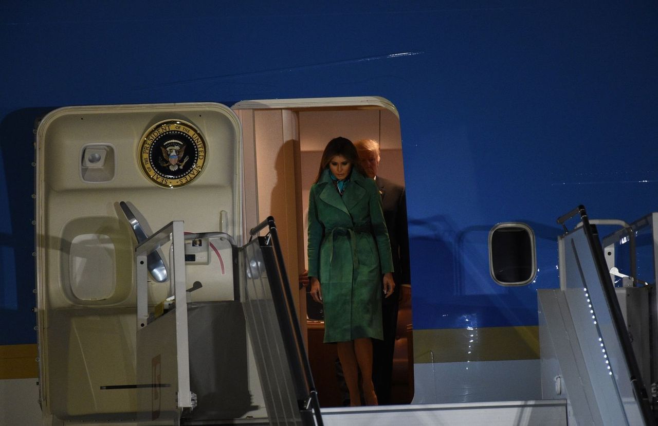Melania Trump już w Polsce! Zobaczcie jej pierwszą stylizację