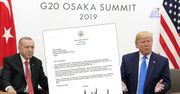 Trump pisze list do Erdogana. "Nie bądź głupcem"