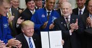 Trump chce podbijać kosmos. Wyraz twarzy legendarnego astronauty najlepiej je komentuje