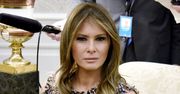 Melania Trump wybiera tweed i odsłania ramiona. Tak wita gości w Białym Domu