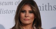 Melania Trump pokazała więcej, niż chciała. Materiał białej sukienki był zbyt cienki