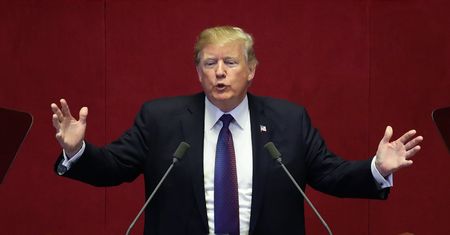 Trump w koreańskim parlamencie: teraz jest czas siły