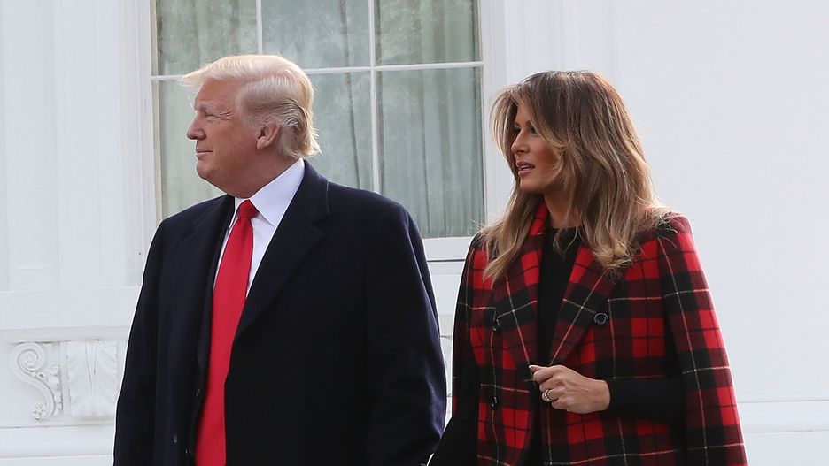 Donald i Melania Trump i ich czułe gesty
