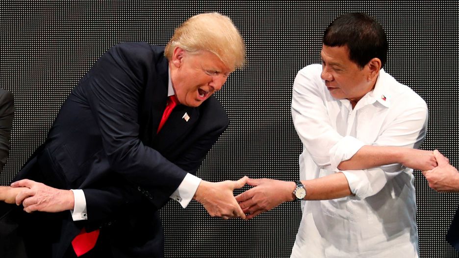 Donald Trump i Rodrigo Duterte w Manili