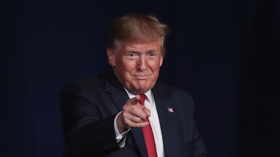 Donald Trump podczas przemówienia w Kentucky