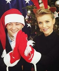 Joanna Krupa i Robert Biedroń na imprezie mikołajkowej