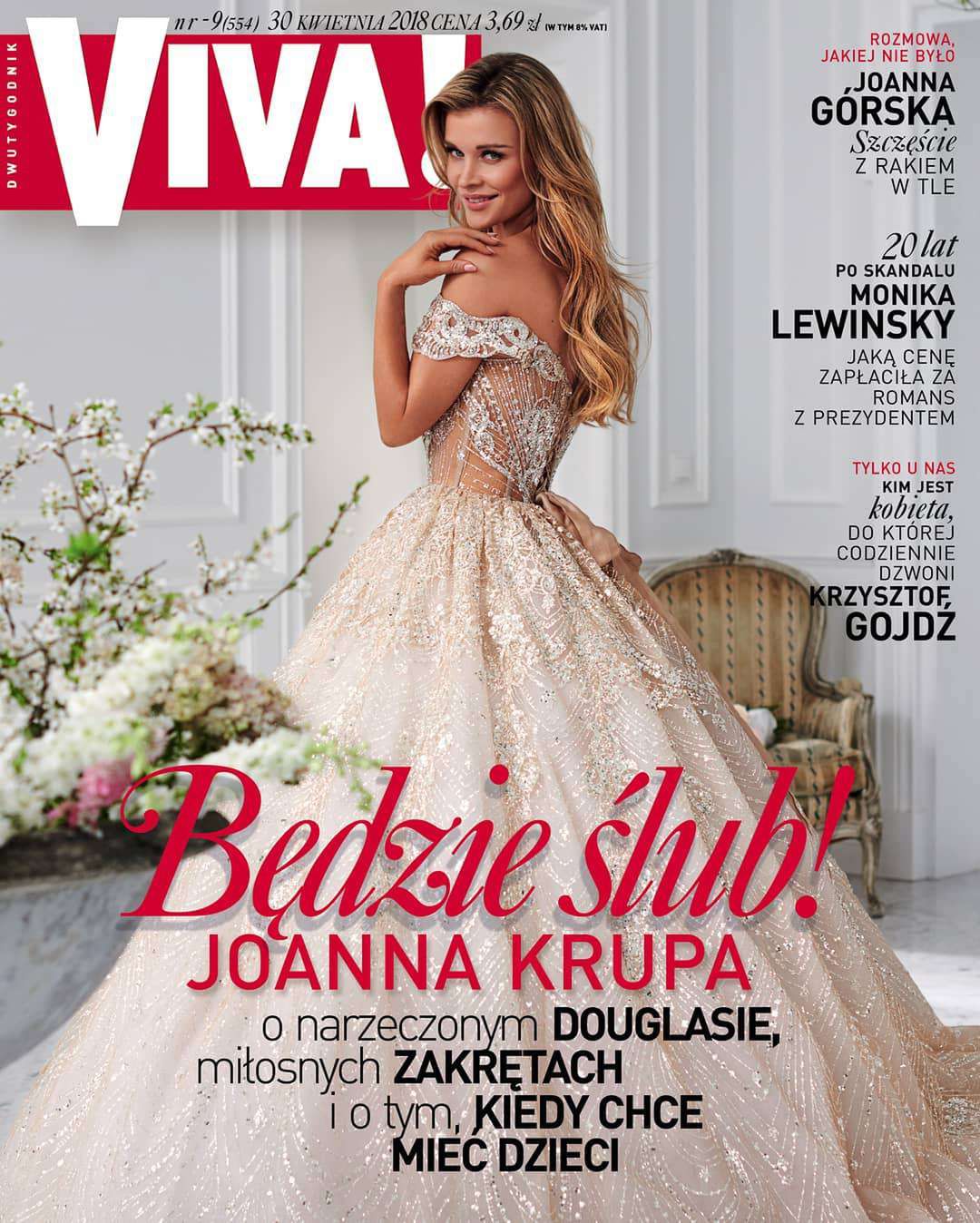 Joanna Krupa w sukni ślubnej na okładce magazynu VIVA!