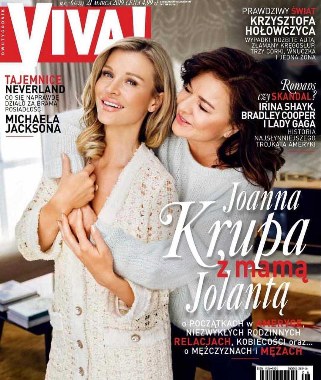 Joanna Krupa z Jolantą Krupą na okładce magazynu Viva!