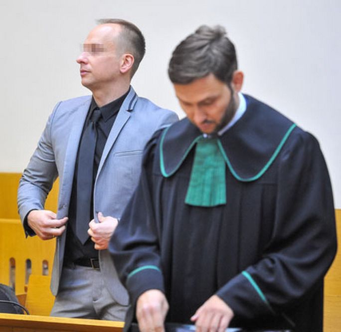 Dariusz K. w sądzie 