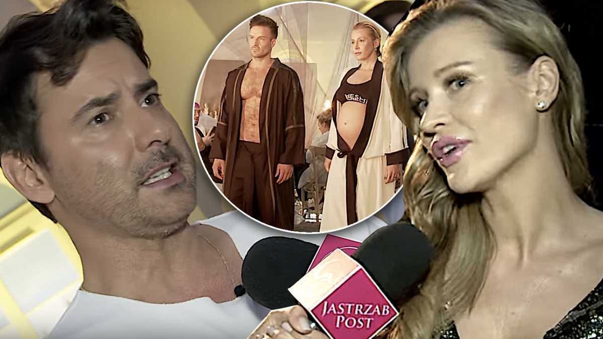 Marcin Tyszka i Joanna Krupa o ciąży Katarzyny Warnke. Jak oceniają jej występ z nagim brzuszkiem w pokazie mody? [WIDEO]