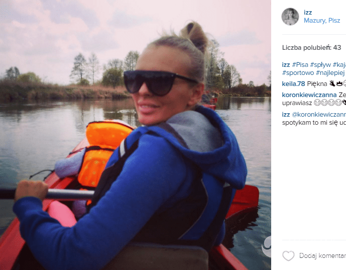 Izabela Adamczyk-Krupa spędza wakacje na Mazurach