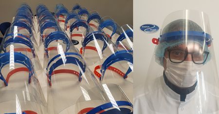 Koronawirus. Produkują kilkanaście tysięcy przyłbic dziennie. Każda za darmo trafia w ręce personelu medycznego