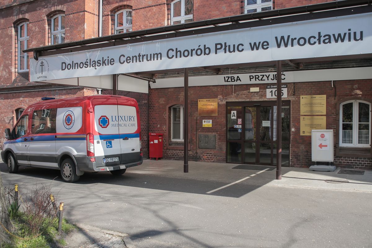 Koronawirus w Polsce. Wrocław. 53 zakażonych w Dolnośląskim Centrum Chorób Płuc