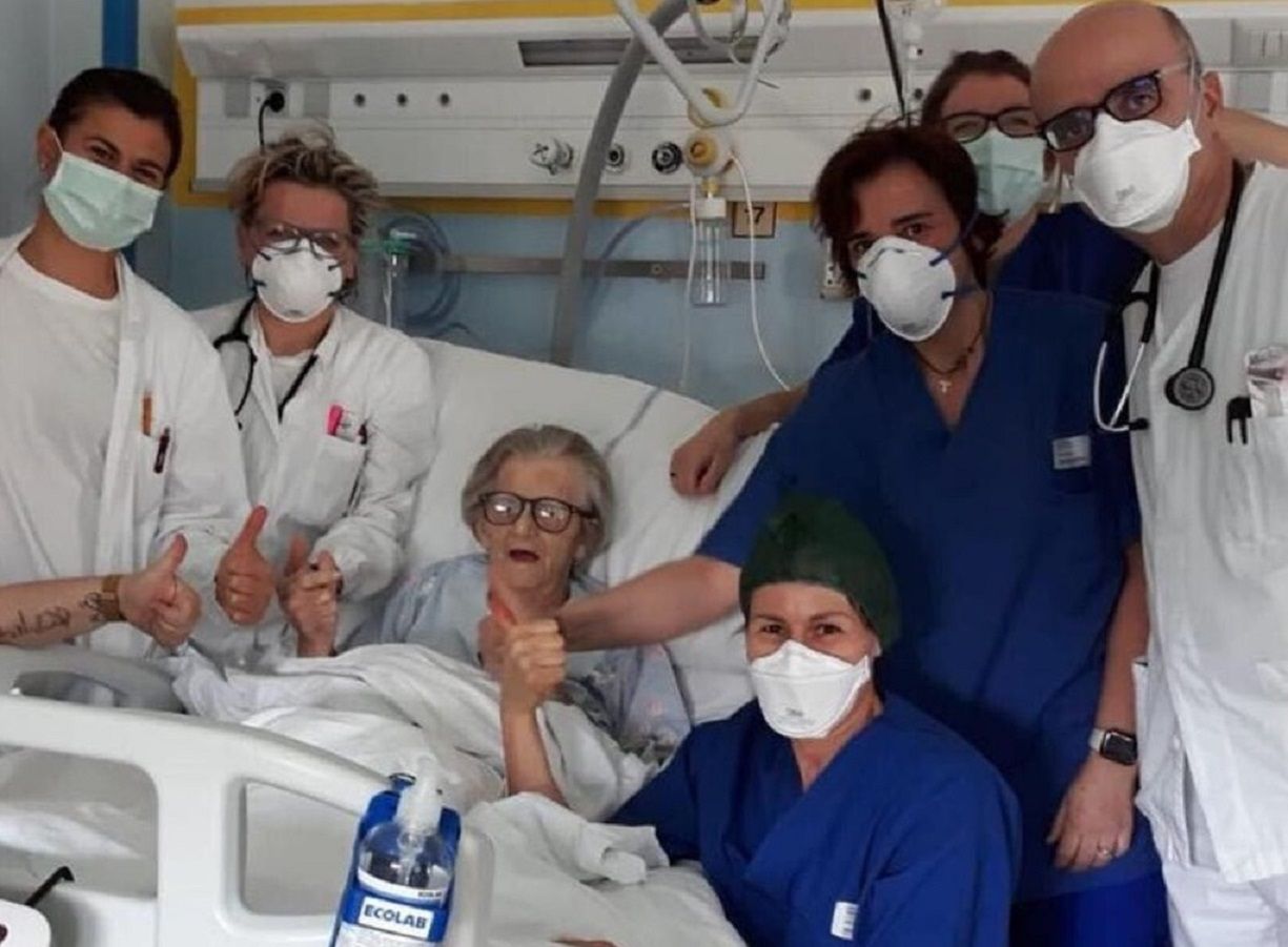 Koronawirus we Włoszech. 95-latka wyleczona. "No pewnie, że dobrze się czuję"