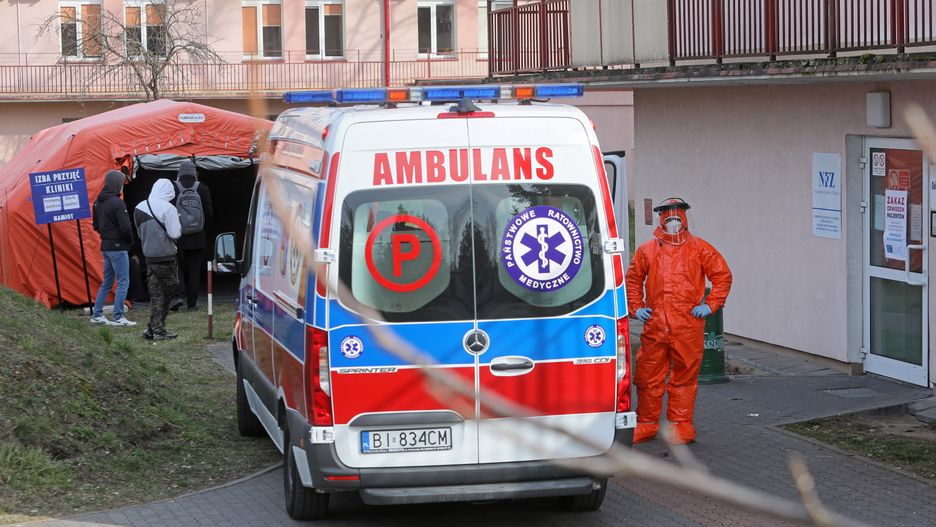 Koronawirus w Polsce. Teren Uniwersyteckiego Szpitala Klinicznego w Białymstoku