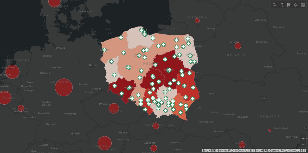 Koronawirus – mapa online pozwala śledzić sytuację w Polsce i na świecie