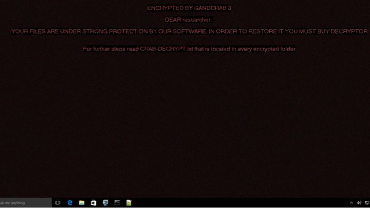 Wirus zmienia tapetę i informuje o okupie