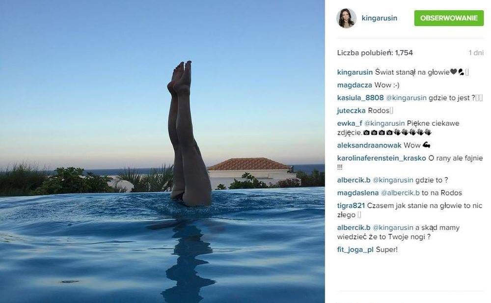 Kinga Rusin na wakacjach, fot . Instagram