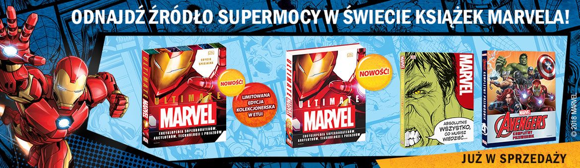 Odnajdź źródło supermocy w świecie książek Marvela