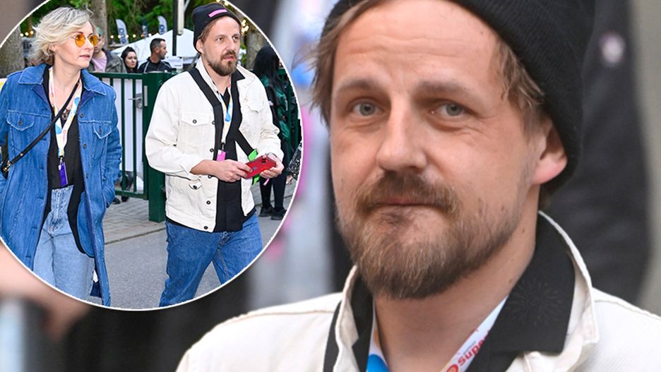 Paweł Domagała z żoną - festiwal w Sopocie dzień pierwszy