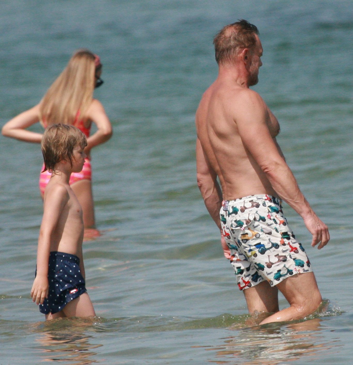 Cezary Pazura i Edyta Pazura na plaży w Juracie