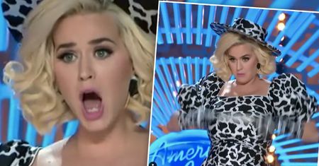 Sexy mama w akcji: Katy Perry nagle wstała, zdarła bluzkę i pokazała światu gołe piersi! W "Idolu" zrobiło się gorąco [WIDEO]