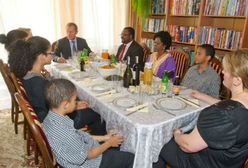 Donald Tusk na obiedzie u Johna Godsona