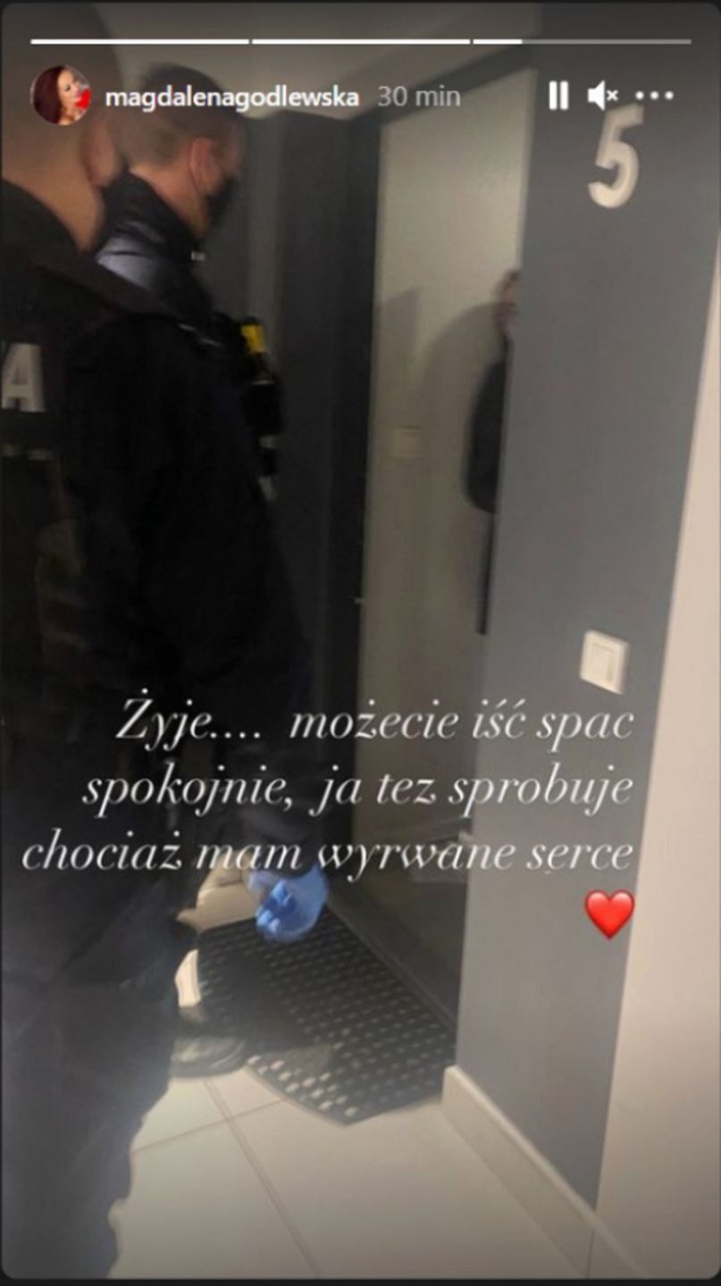 Esmeralda Godlewska - policja w mieszkaniu celebrytki