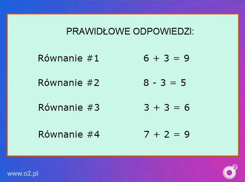 Prawidłowe odpowiedzi