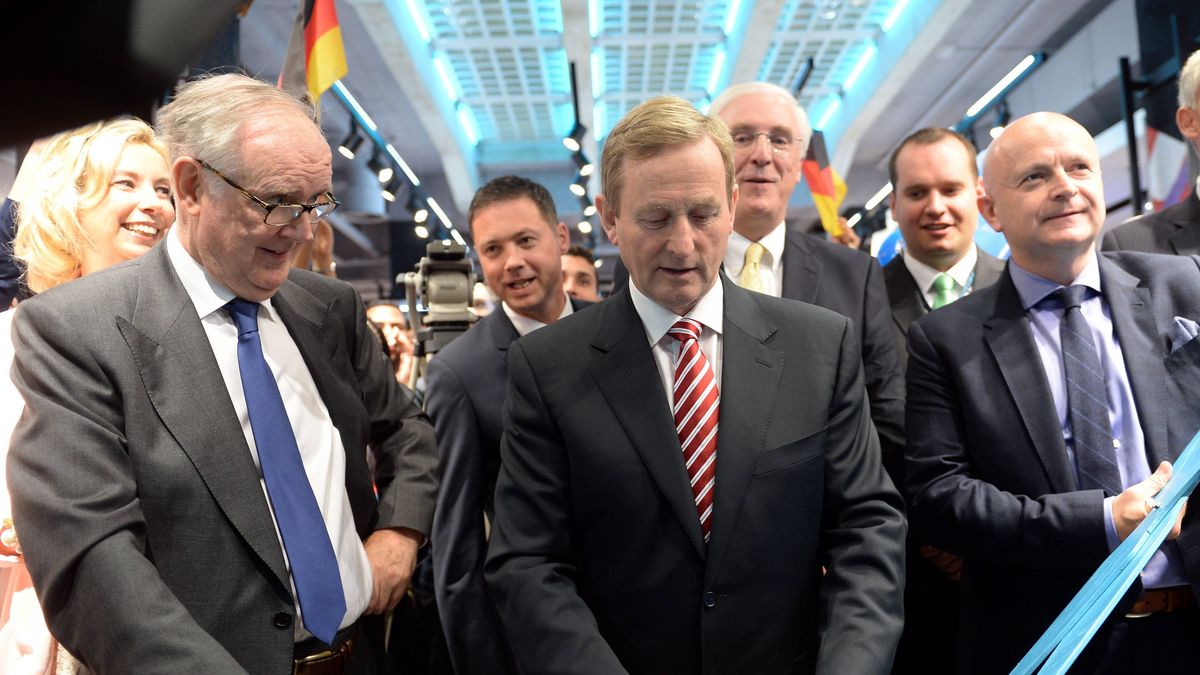 Arthur Ryan podczas otwarcia sklepu Primark w Berlinie.