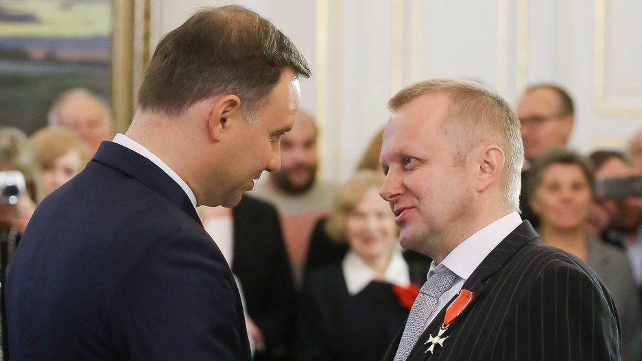 Od lewej: prezydent Andrzej Duda, prof. Mieczysław Ryba