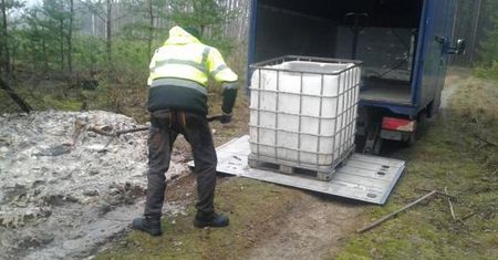 Prawie 700 kg ryb wyrzuconych do lasu. Policja ustaliła sprawcę