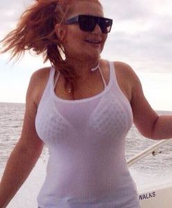 Marta Grycan odpoczywa na jachcie