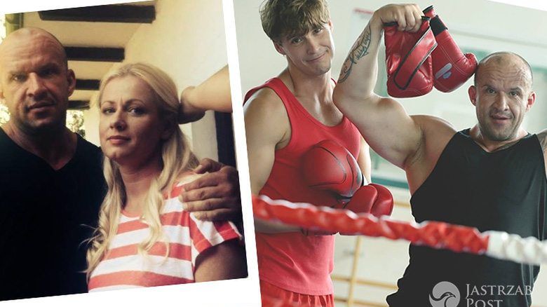 Olga Szomańska i Tomasz Oświciński na treningu, fot: kulisy serialu M jak miłość