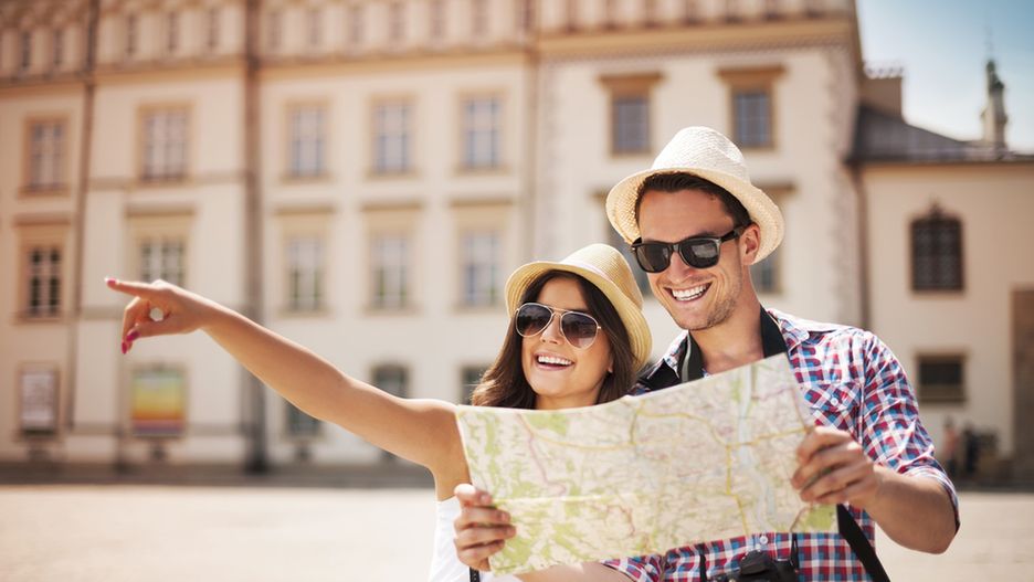 Turyści podczas zwiedzania.