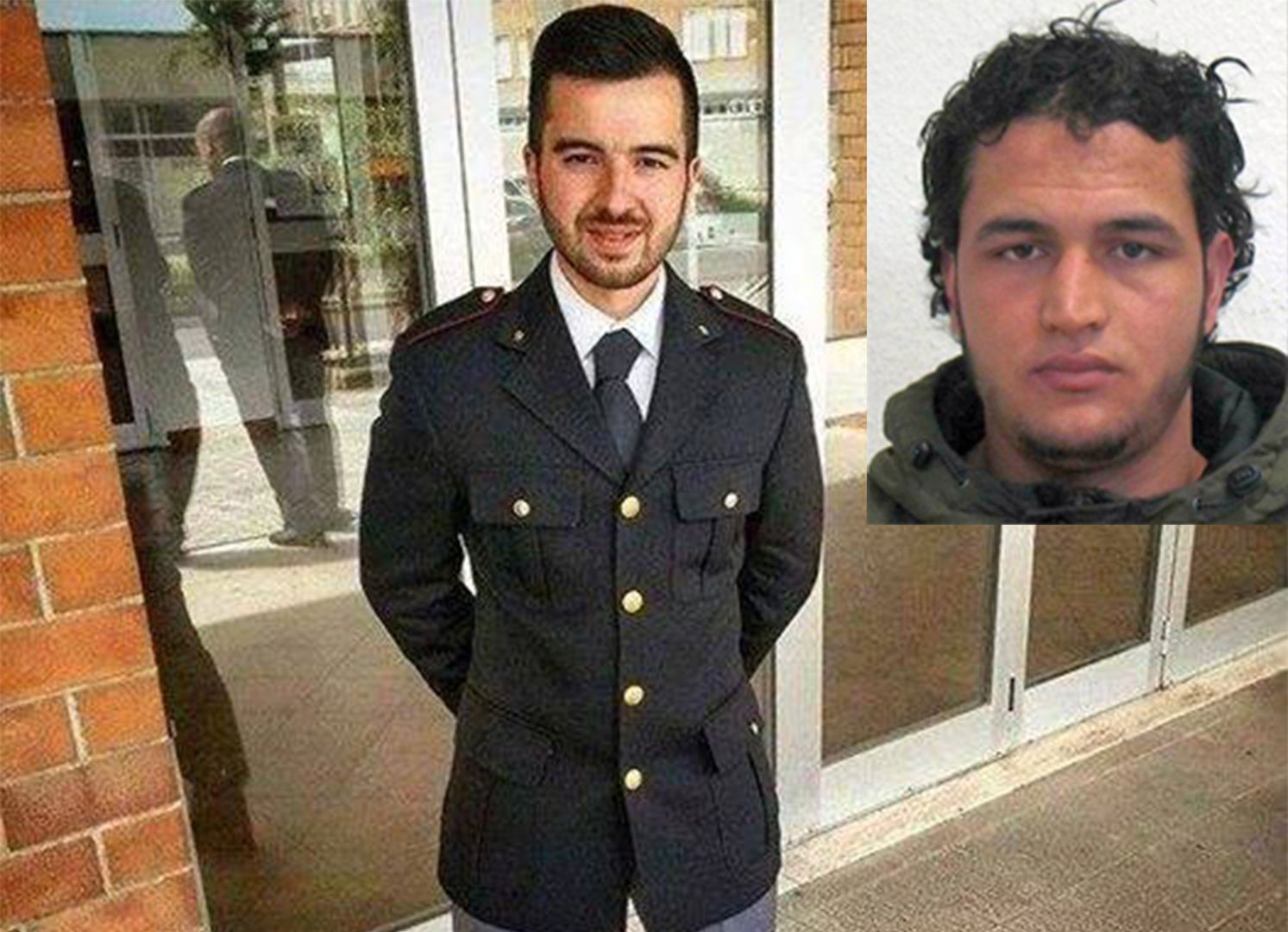 epa05684720 An undated handout composite photo made available by German Federal Criminal Police Office (BKA) on 21 December 2016 shows suspect Anis Amri who is searched for in connection to the 19 December Berlin attacks. A manhunt for the truck driver is underway after an initial suspect had to be released after he was cleared of the suspicion. At least 12 people were killed and dozens injured when a truck on 19 December drove into the Christmas market at Breitscheidplatz in Berlin, in what authorities believe was a deliberate attack.  EPA/BKA / HANDOUT BEST QUALITY AVAILABLE, MANDATORY CREDIT HANDOUT EDITORIAL USE ONLY/NO SALES Dostawca: PAP/EPA.