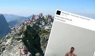 Tym zdjęciem podbili sieć. Pokazali jak zdobywa Rysy "polski Janusz"