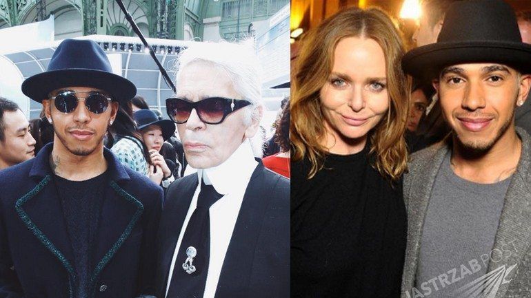 Lewis Hamilton na pokazach w Paryżu (fot. Instagram)