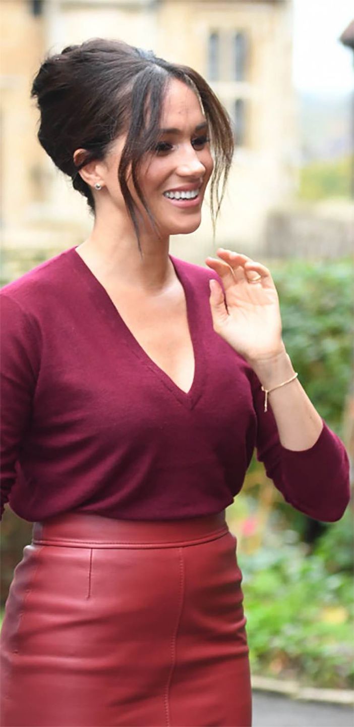 Meghan Markle ma płaski brzuch - spotkanie w Windsorze