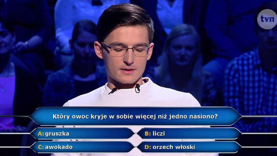 Kadr z programu "Milionerzy"
