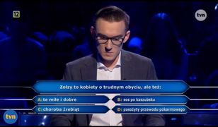 Uczestnik "Milionerów" tłumaczył się Urbańskiemu: "Moja narzeczona nie jest zołzą"