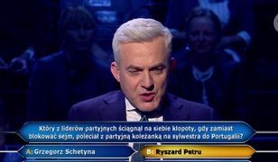 "Milionerzy": tym razem dostało się Petru!