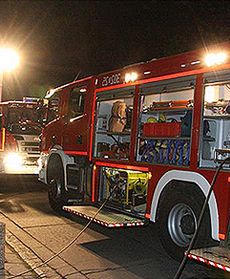 Potężny pożar piwnicy