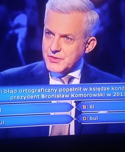 "Milionerzy": tym razem dostało się prezydentowi Komorowskiemu