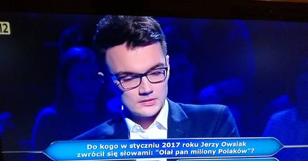 "Milionerzy": uczestnika zjadł stres? Wsparł się kołem ratunkowym na banalnym pytaniu