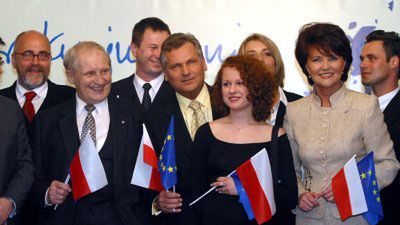 Aktorzy w Belwederze