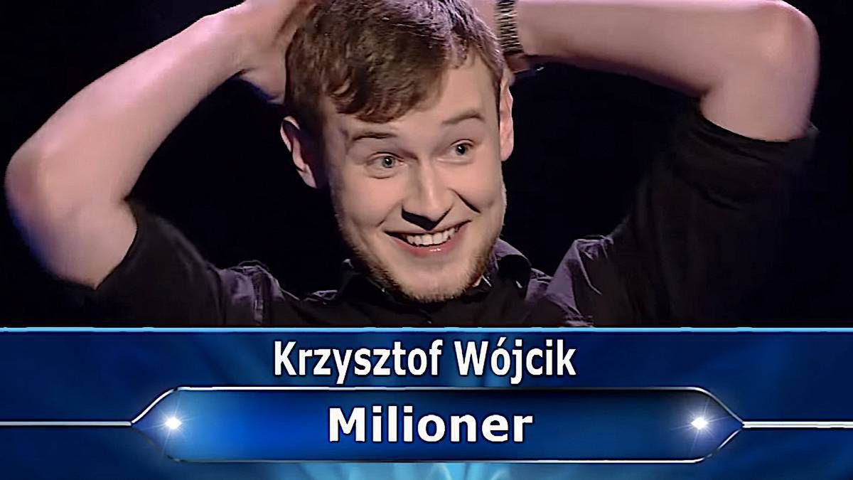 Krzysztof Wójcik 10 lat temu wygrał milion złotych w "Milionerach". Jego historia to gotowy scenariusz na film