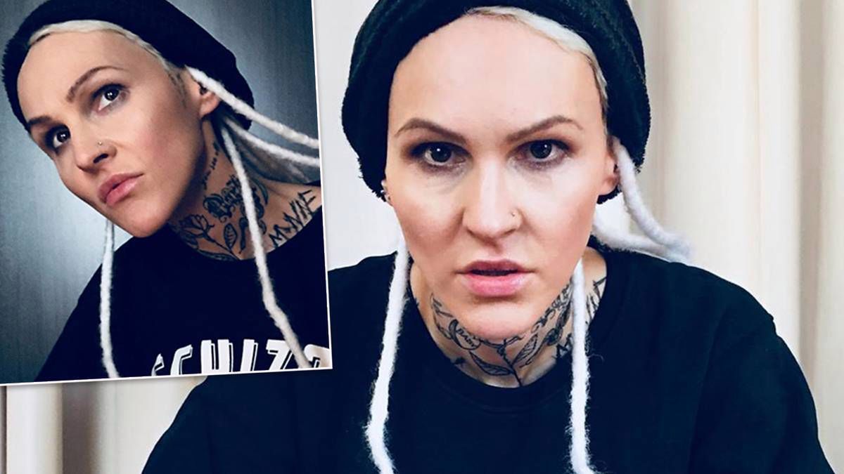 Agnieszka Chylińska - tatuaż na twarzy